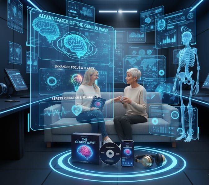 The Genius Wave - two woman discuss image